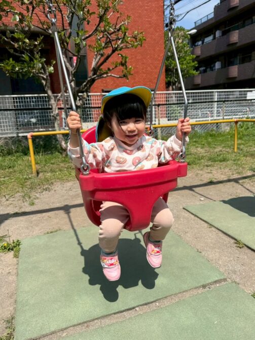 こあら組さん（１歳）お外遊び