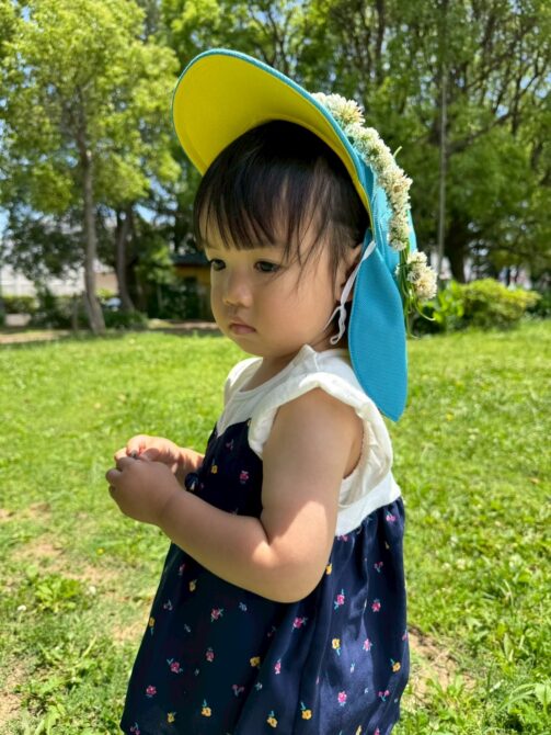 こあら組さん（1歳）お花のかんむり