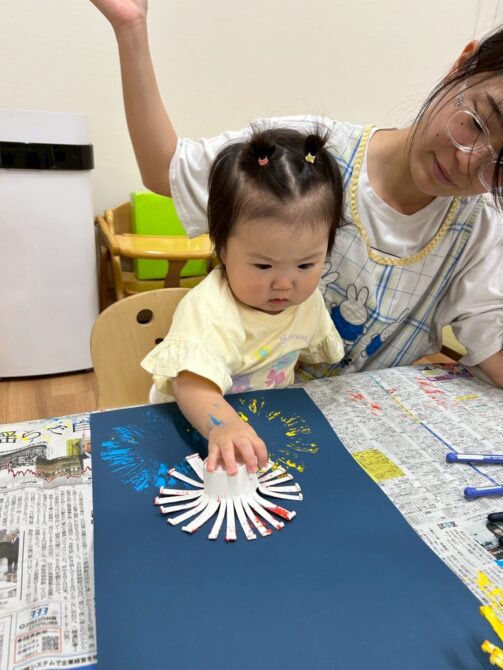 らっこ組さん（０歳）７月の製作