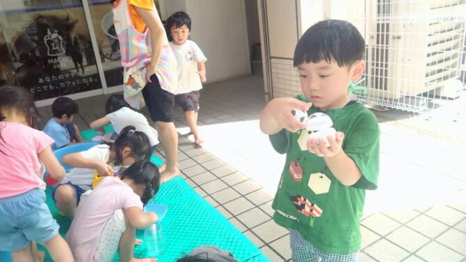 しろくま組さん（4歳）まだまだ暑い日が続きますね