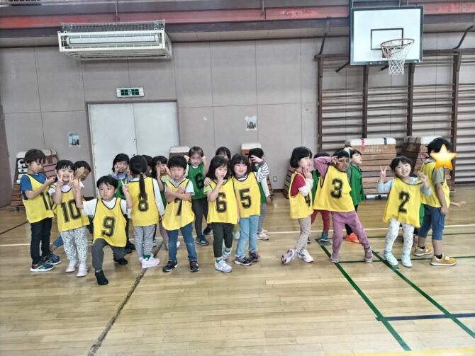 （4.5歳）リレーの練習