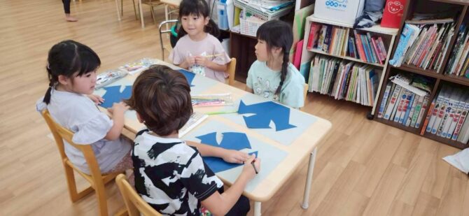 くじら組さん（5歳）ハロウィン製作