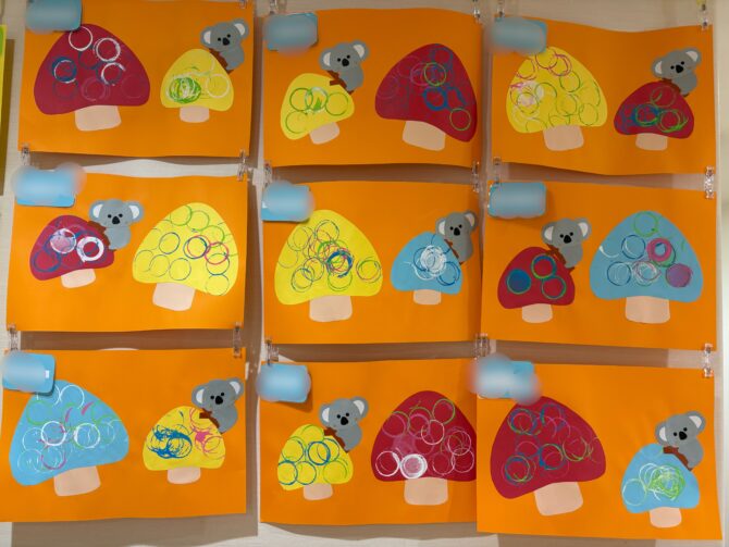 こあら組さん（１歳）11月の製作