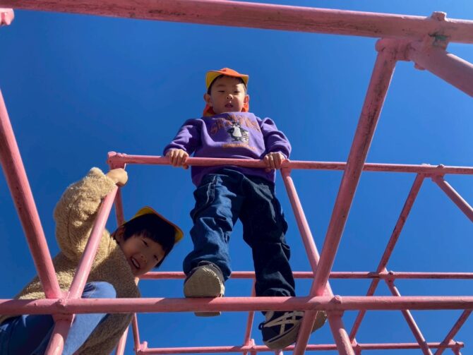 ぞう組さん（３歳）行徳駅前公園へ