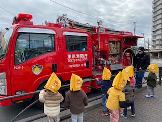 訓練！消防士さんが来たよ🚒