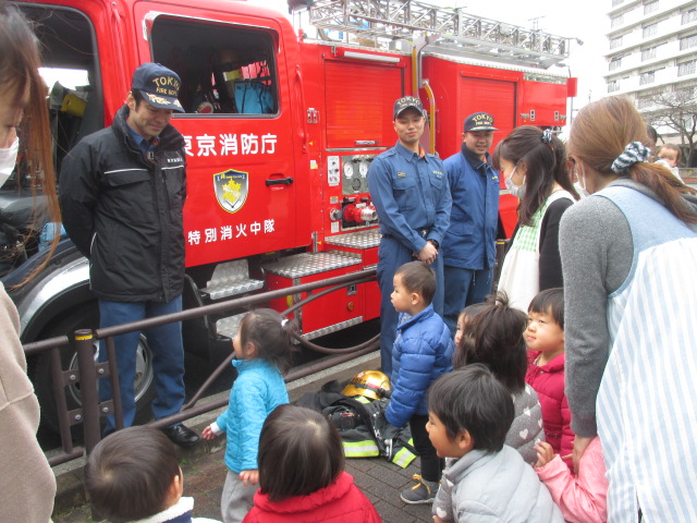 消防車に乗ったよ！🚒